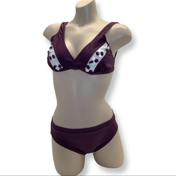 Recco Brazilian purple high waist bikini New With Tags - Picture 1 of 3